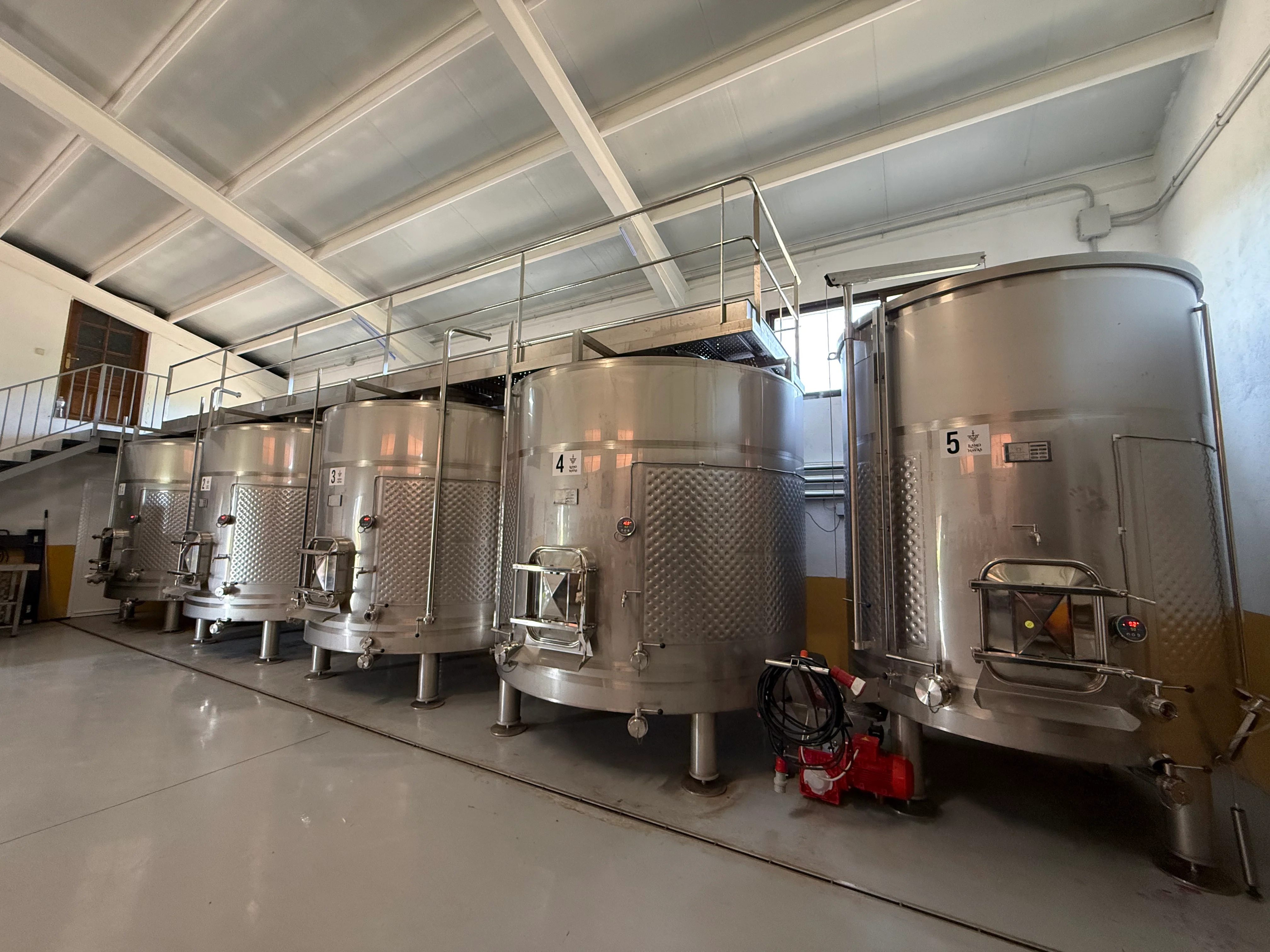 Interior de la bodega Llano Las Navas